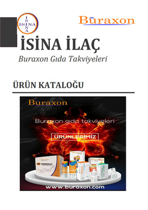 İsina ilaç - Buraxon Bor Gıda Takviyeleri e-katalog kapak görseli