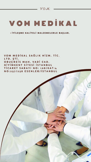 VOM MEDİKAL e-katalog kapak görseli