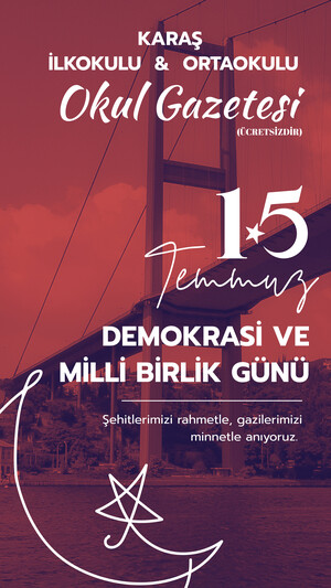 15 temmuz okul gazetesi e-katalog kapak görseli
