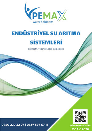 Pemax Water Ocak 2026 Endüstriyel Su Arıtma Sistemleri Kataloğu e-katalog kapak görseli