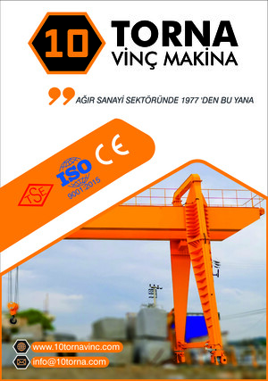 10 TORNA VİNÇ MAKİNA SANAYİ TİC. LTD. ŞTİ. e-katalog kapak görseli