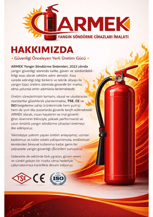 Armek Yangın Söndürme e-katalog kapak görseli