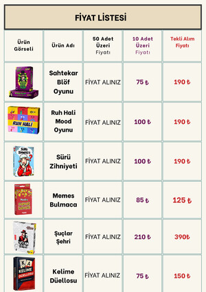 FİYAT LİSTESİ e-katalog kapak görseli